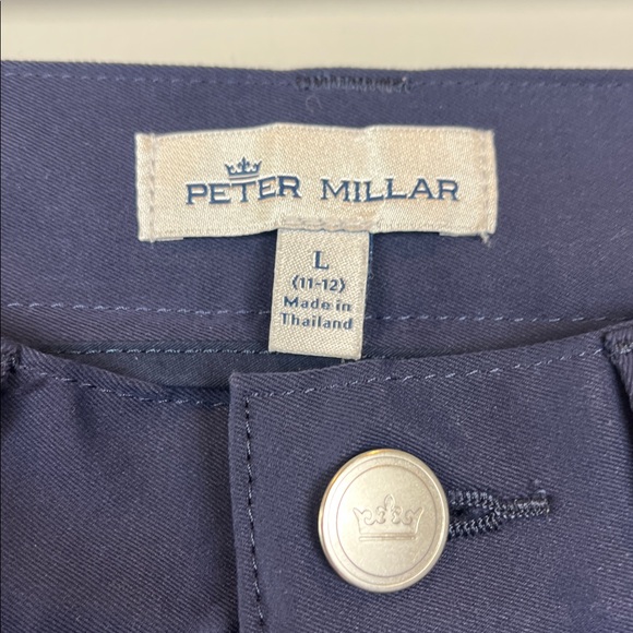Peter Millar Navy Midnight Blue Performance Twill Pants Boy's Size Large 11/12 - Picture 4 of 8